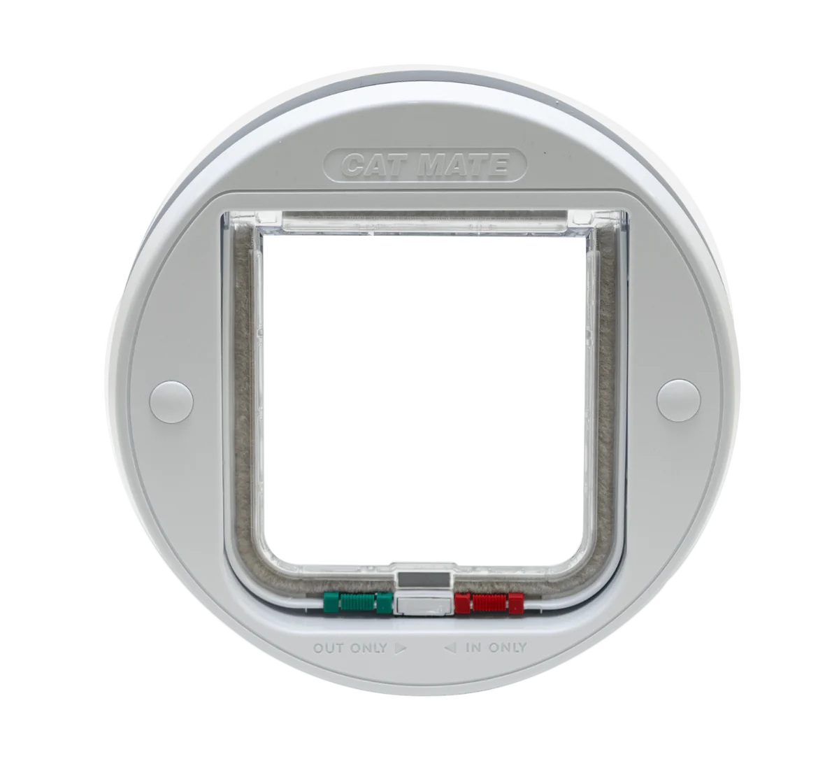 Closer Pets Large Glass and Wall fitting cat flap White CP357W