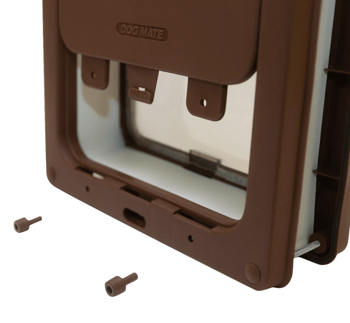 Closer Pets Medium Door Fitting Dog Door Brown CP215B