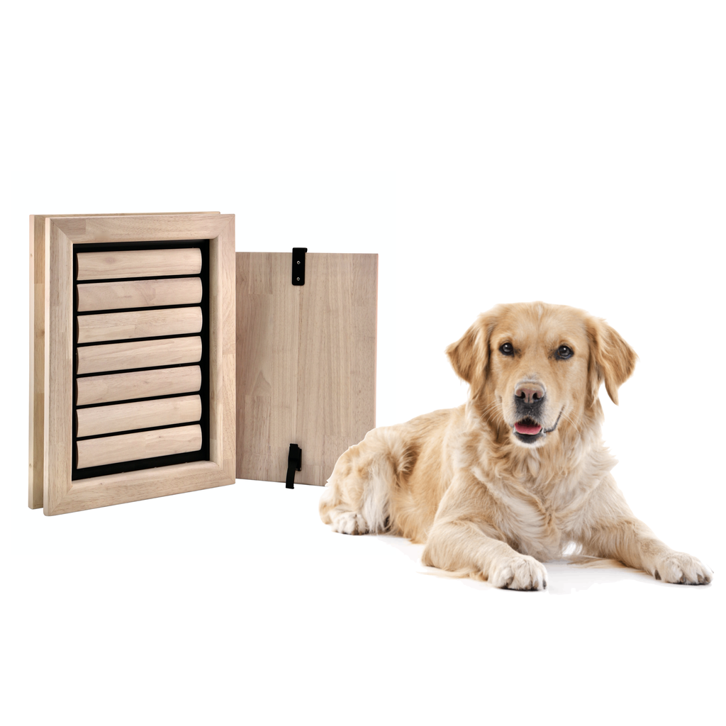 Tomsgates Bouncer Natural Finish Rubberwood for Doors BNCnatDR