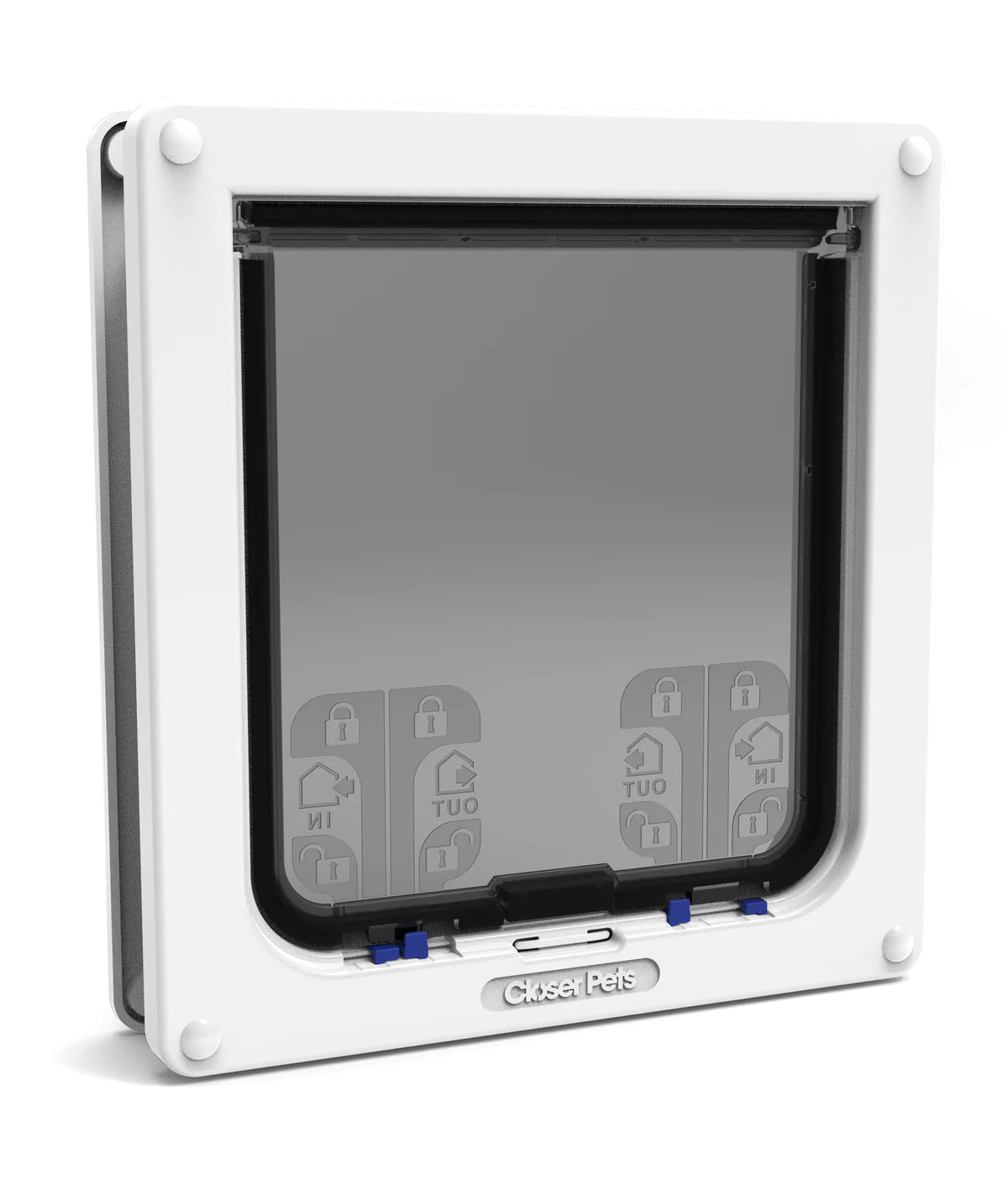 Closer Pets Large Cat / Small Dog Door fitting Pet Flap White CP221W