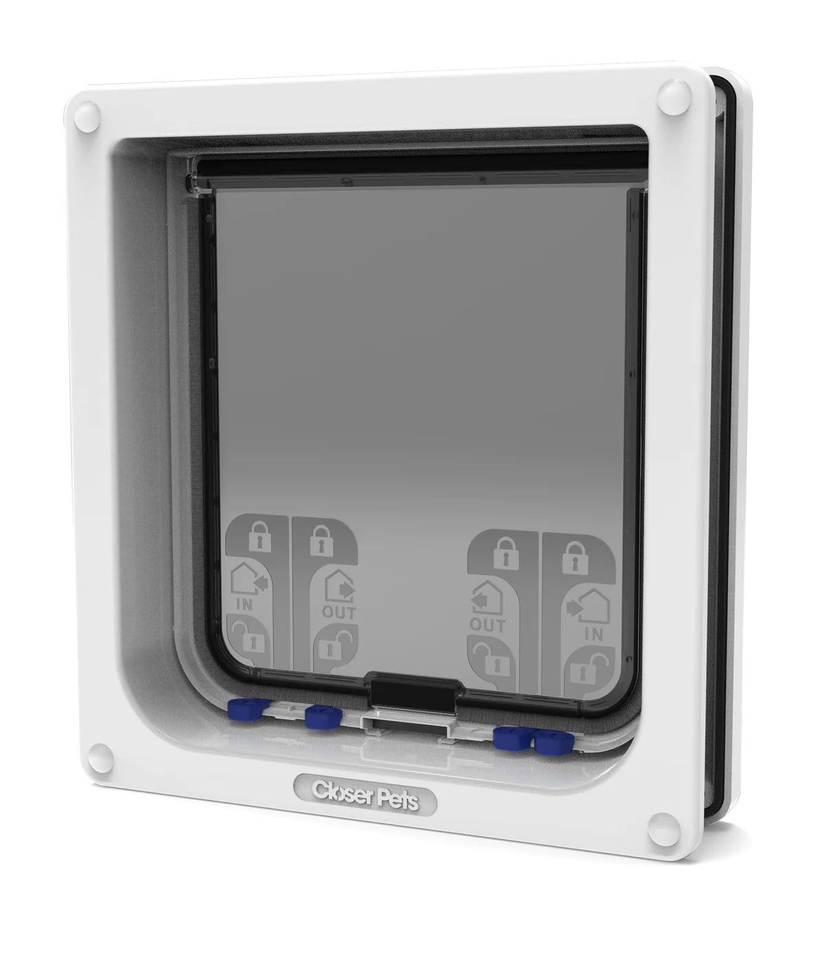 Closer Pets Large Cat / Small Dog Door fitting Pet Flap White CP221W
