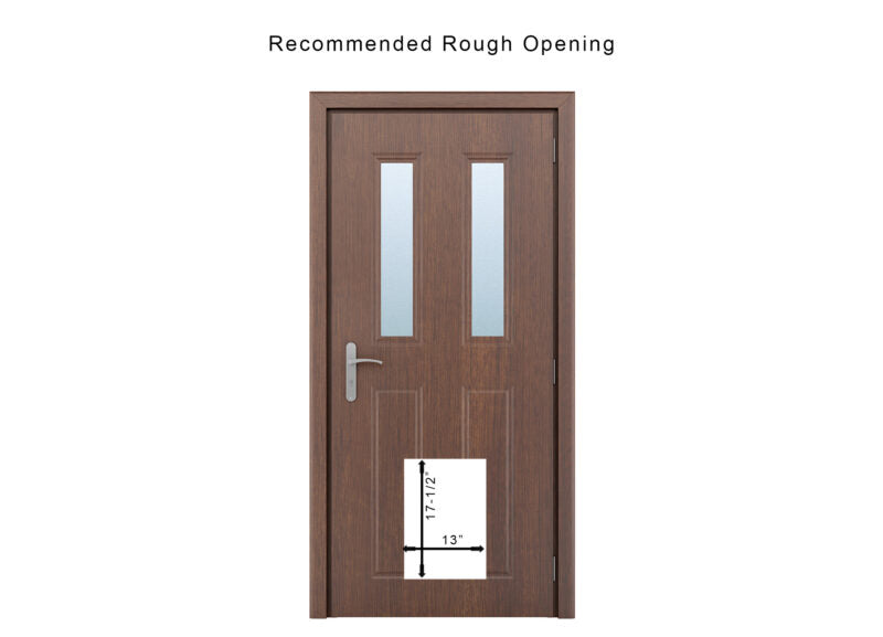 RANGER Pet Door for Doors White Frame White Flap Medium DM-M-WHTWHT