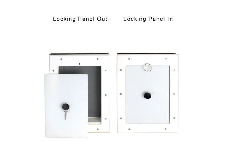 RANGER Pet Door for Doors White Frame White Flap Small DM-S-WHTWHT