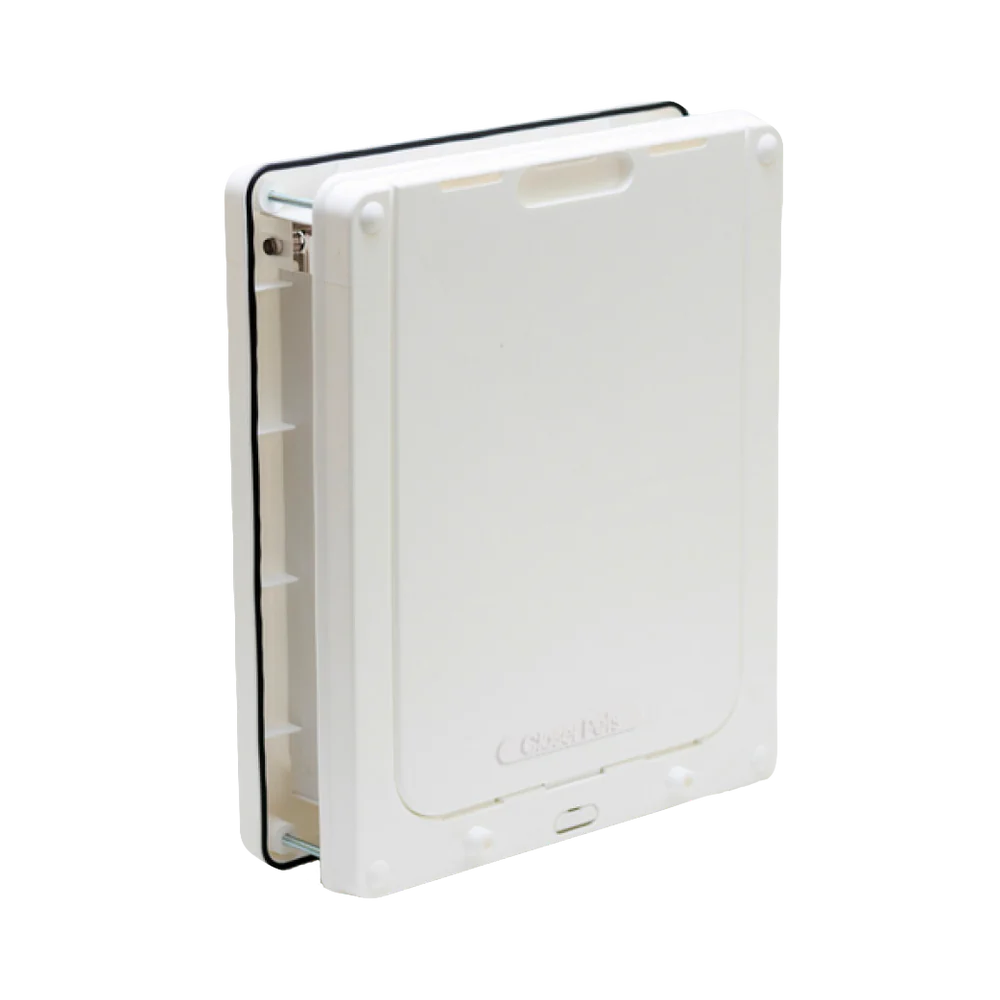 Closer Pets Medium Door Fitting Dog Door White CP215W