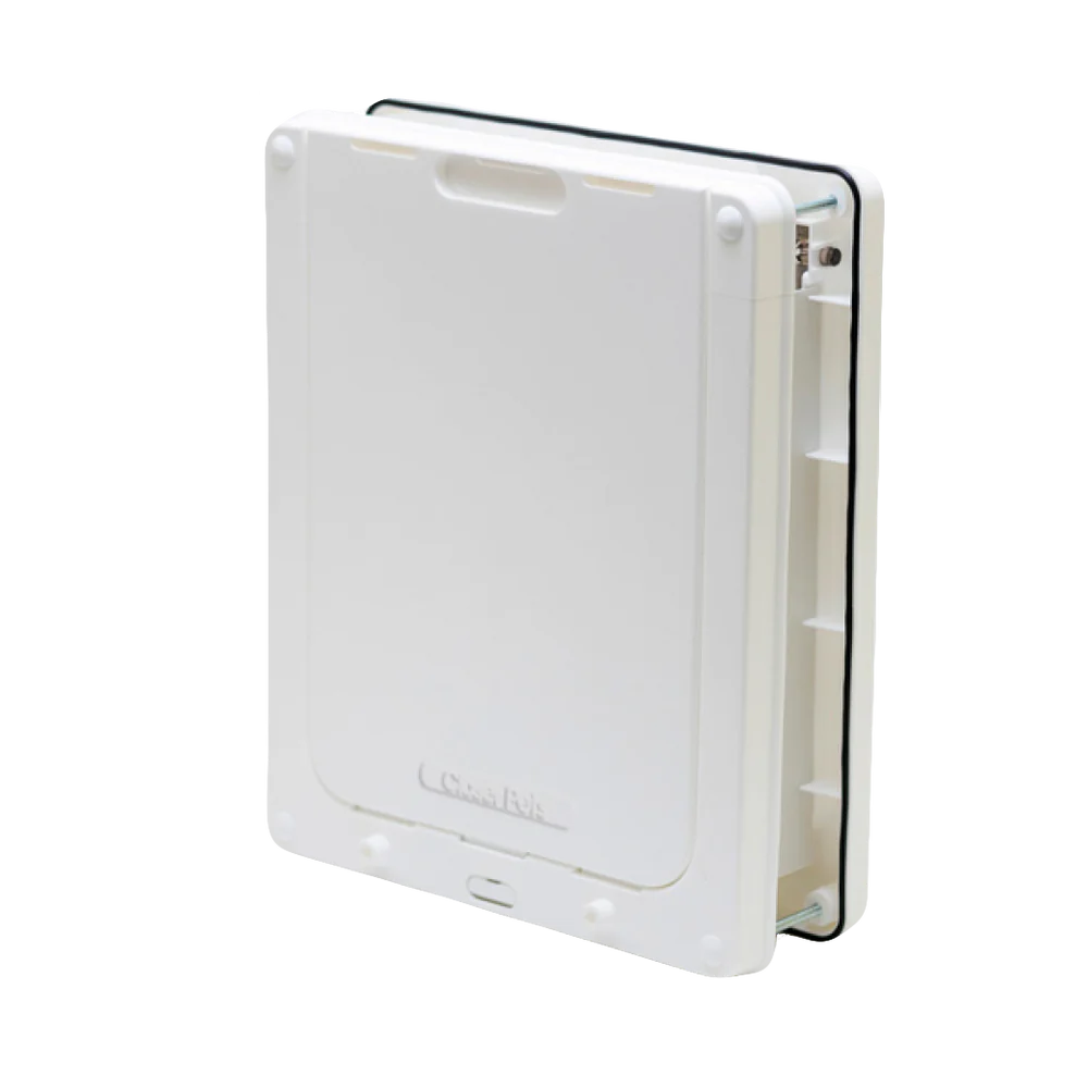 Closer Pets Medium Door Fitting Dog Door White CP215W