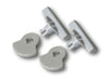 Pet-Tek Maxi Dual Glaze Glass fitting Locking Dial Set White G-LDSDDW