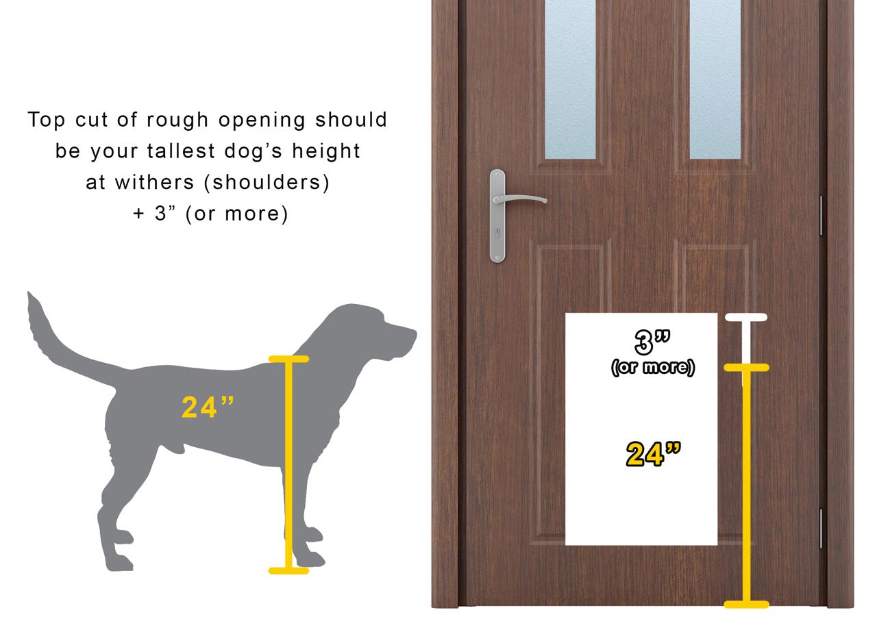 RANGER Pet Door for Doors White Frame White Flap Large DM-L-WHTWHT