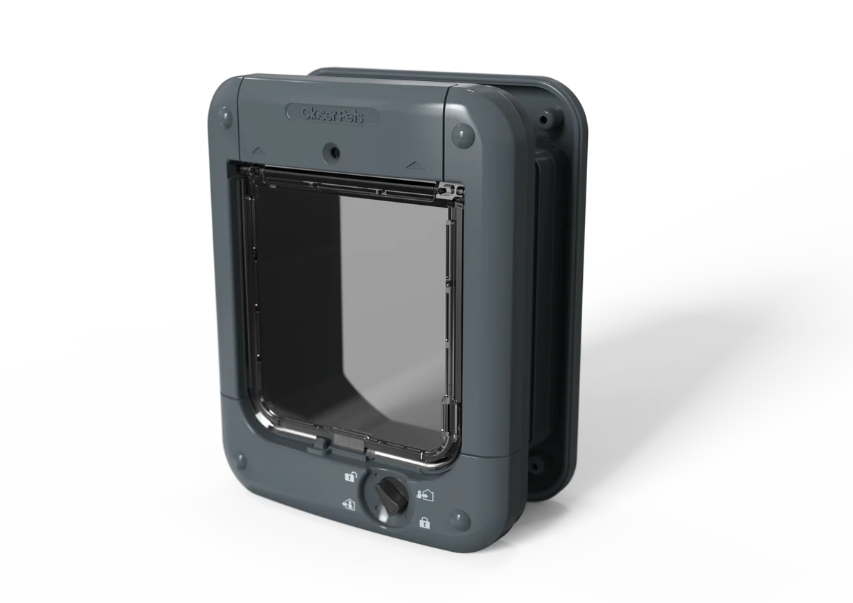 Closer Pets Microchip Cat Flap Dark Anthracite Grey CP360G