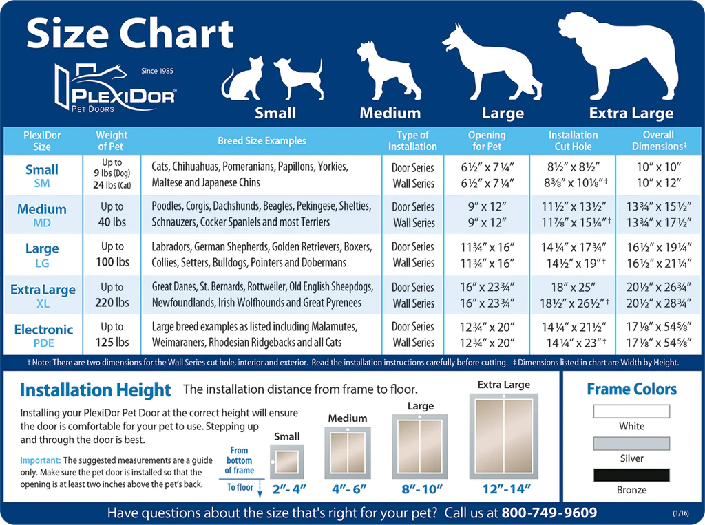 PlexiDor Door Series Small Bronze PD DOOR SM BR Superior Pet Doors