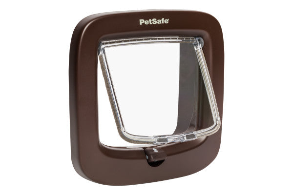 PetSafe Manual Locking Cat Flap Brown PPA19 16731 Superior Pet Doors