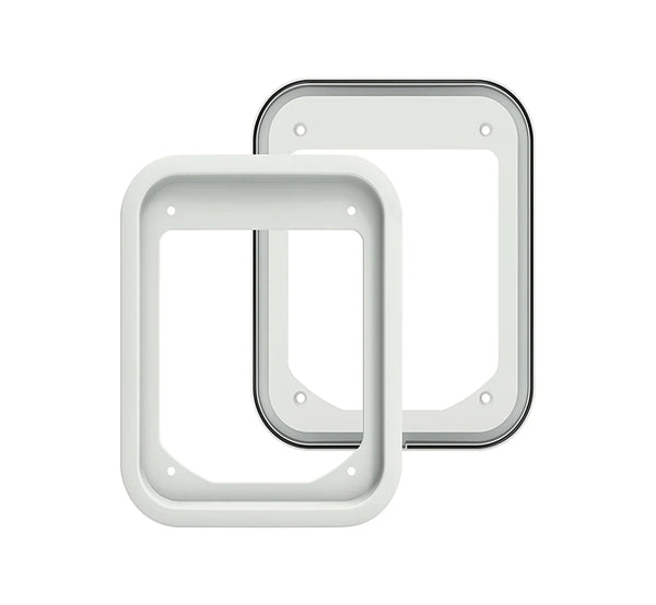 Closer Pets Cat Flap Adapter Kit for Composite/Metal Doors White CP387W