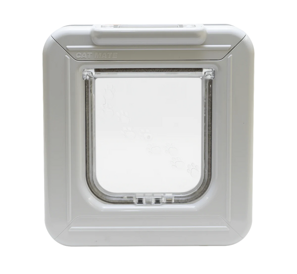 Closer Pets Elite Microchip cat Flap with Timer Control White CP355W
