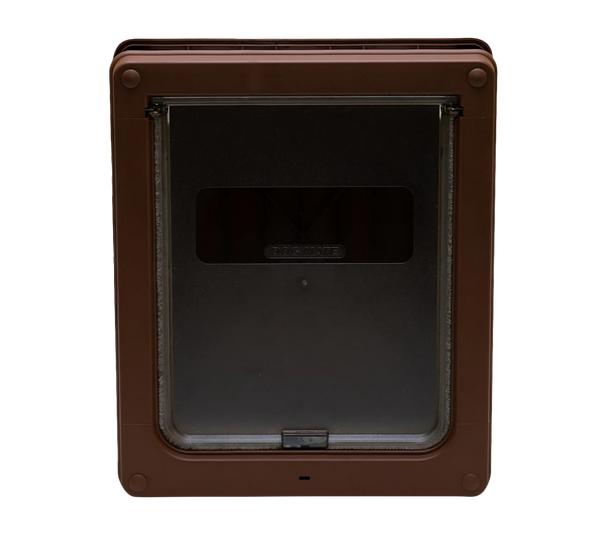 Closer Pets Medium Door Fitting Dog Door Brown CP215B