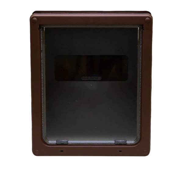 Closer Pets Large Door Fitting Dog Door Brown CP216B