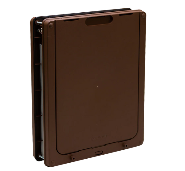 Closer Pets Large Door Fitting Dog Door Brown CP216B