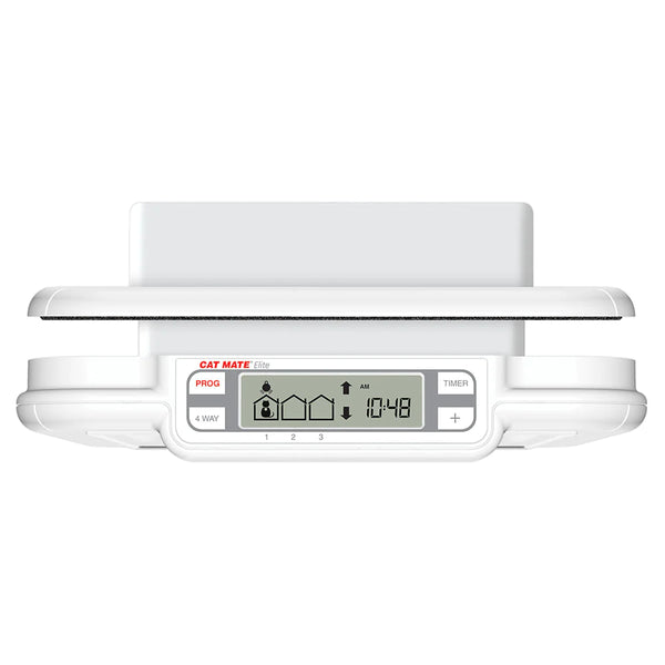 Closer Pets Elite Microchip cat Flap with Timer Control White CP355W