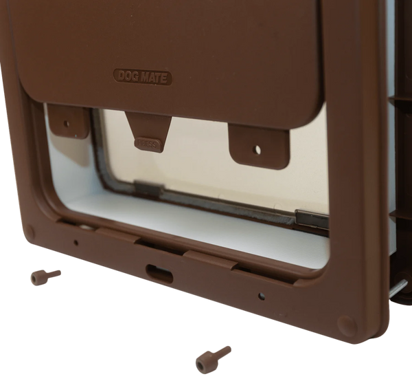 Closer Pets Large Door Fitting Dog Door Brown CP216B