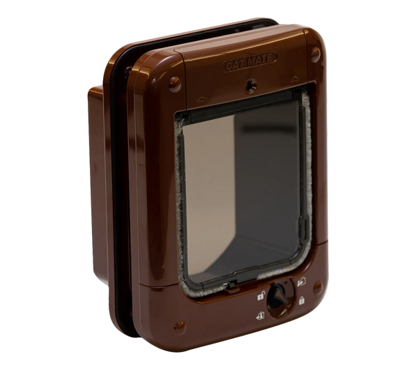 Closer Pets Microchip Cat Flap Brown CP360B