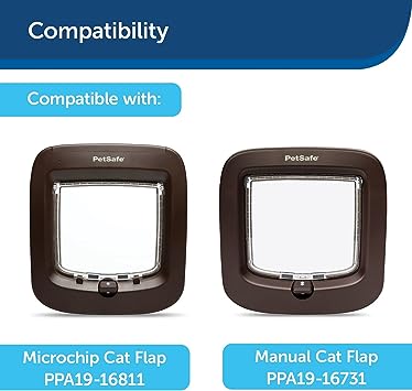 PetSafe® Microchip Cat Flap Tunnel Extender Brown PAC54-16765 Pack of 6