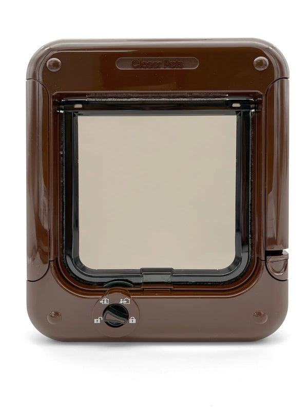 Closer Pets Rotary 4-Way Cat Flap Brown CP358B