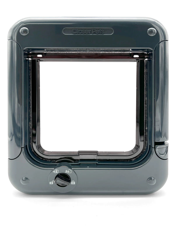 Closer Pets Rotary 4-Way Cat Flap Dark Grey CP358G