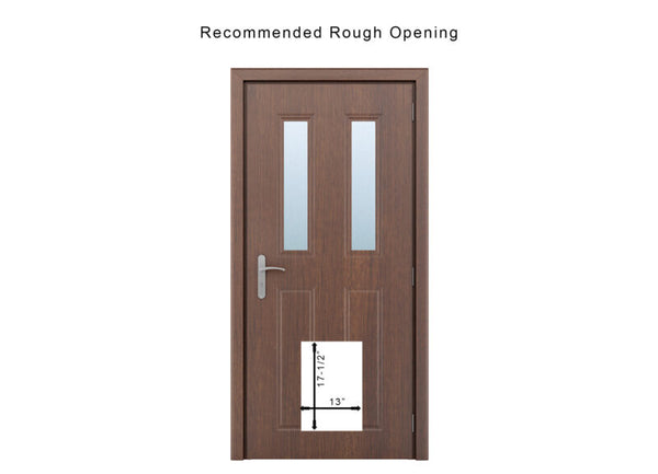 RANGER Pet Door for Doors White Frame White Flap Medium DM-M-WHTWHT