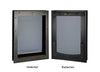 RANGER Pet Door for Doors Black Frame Grey Flap Large DM-L-BLKGRY