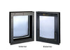RANGER Pet Door for Doors Black Frame Clear Flap Medium DM-M-BLKCLR