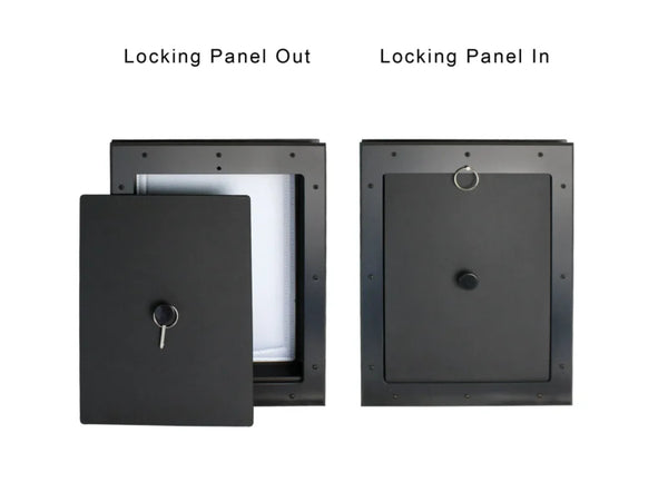 RANGER Pet Door for Doors Black Frame Grey Flap Medium DM-M-BLKGRY