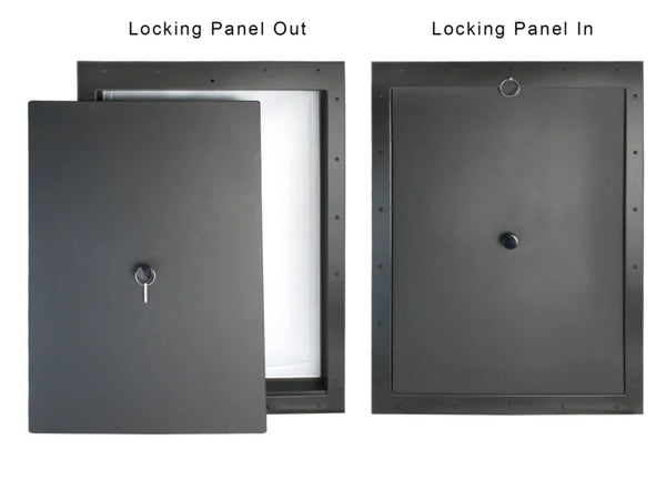 RANGER Pet Door for Doors Black Frame Grey Flap Extra Large DM-XL-BLKGRY