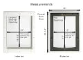RANGER Pet Door for Doors White Frame White Flap Large DM-L-WHTWHT
