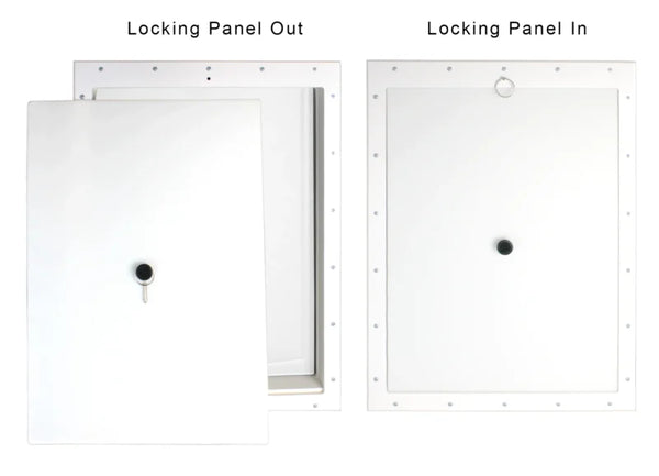 RANGER Pet Door for Doors White Frame White Flap Extra Large DM-XL-WHTWHT