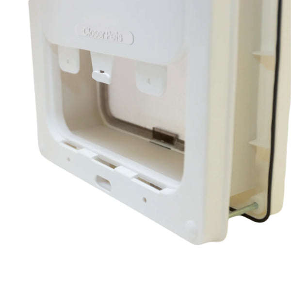 Closer Pets Medium Door Fitting Dog Door White CP215W