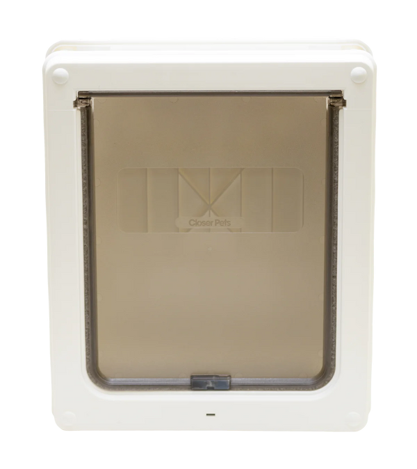 Closer Pets Medium Door Fitting Dog Door White CP215W
