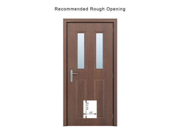 RANGER Pet Door for Doors White Frame White Flap Small DM-S-WHTWHT