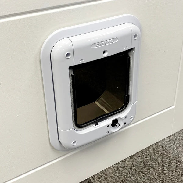 Closer Pets Cat Flap Adapter Kit for Composite/Metal Doors White CP387W