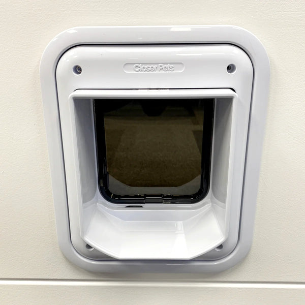 Closer Pets Cat Flap Adapter Kit for Composite/Metal Doors White CP387W