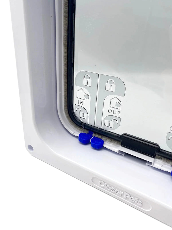 Closer Pets Large Cat / Small Dog Door fitting Pet Flap Brown CP221B