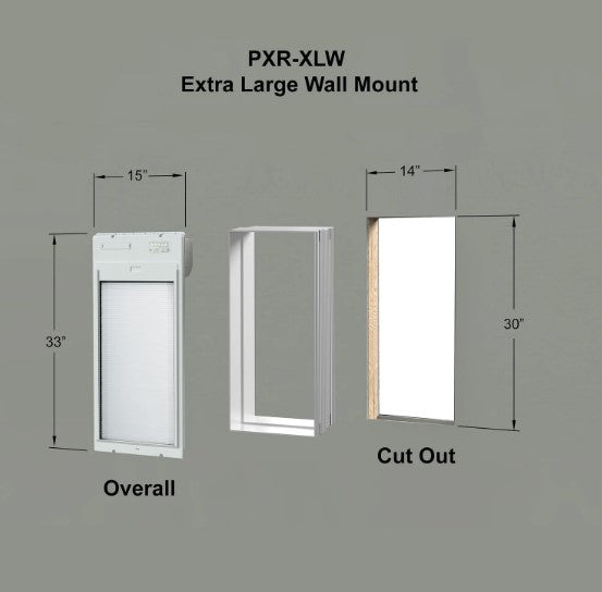 High Tech Roll Up Pet Door Extra Large Aluminium Tunnels for Wall installations x3