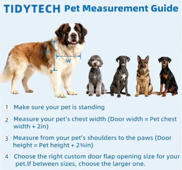 Tidy Tech Door Bell Activated Pet Door Large Size TTL