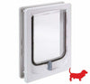 Pet-Tek Large Cat/ Small Dog Door Fitting Pet flap White W-SDDTW