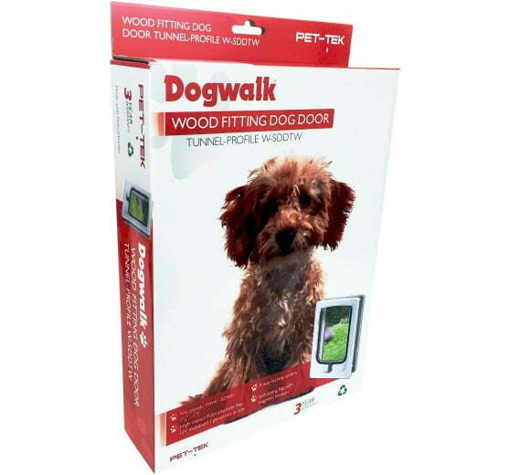 Pet-Tek Large Cat/ Small Dog Door Fitting Pet flap White W-SDDTW