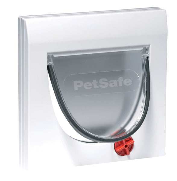 PetSafe® Staywell® Manual 4-Way Locking Classic Cat Flap, White 917-EF