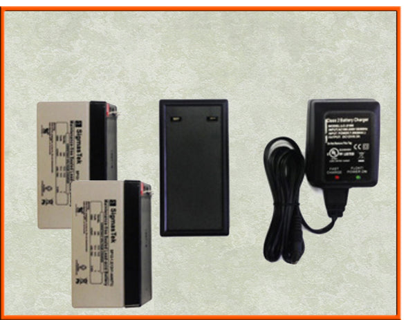 High Tech Pet Rechargeable Power Pet Door Battery Charger Kit with 2 batteries CRG-12V-2B